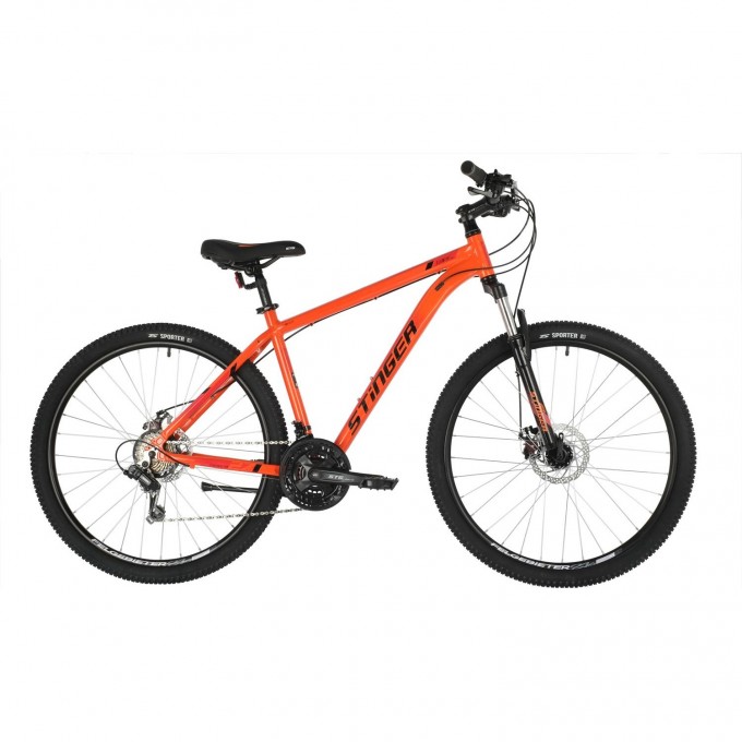 Горный велосипед STINGER ELEMENT EVO MS 27" оранжевый с рамой 18" 27AHD.ELEMEVO.18OR10 Горный велосипед STINGER ELEMENT EVO MS 27" оранжевый с рамой 18" 27AHD.ELEMEVO.18OR10