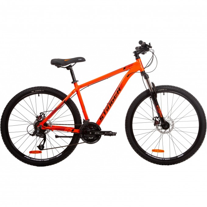 Горный велосипед STINGER ELEMENT STD SE 27.5" оранжевый с рамой 16" 27AHD.ELEMSTD.16OR22 Горный велосипед STINGER ELEMENT STD SE 27.5" оранжевый с рамой 16" 27AHD.ELEMSTD.16OR22