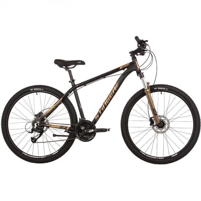 Велосипед STINGER 29" ELEMENT EVO золотистый, алюминий, размер 22" 29AHD.ELEMEVO.22GD4